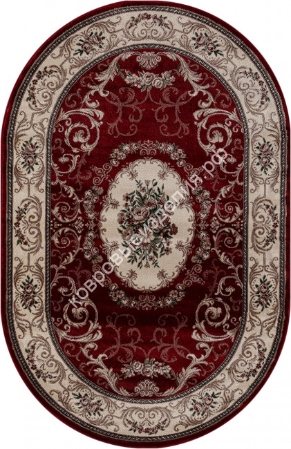 Ковер COLIZEY (КОЛИЗЕЙ) D066-RED-OVAL