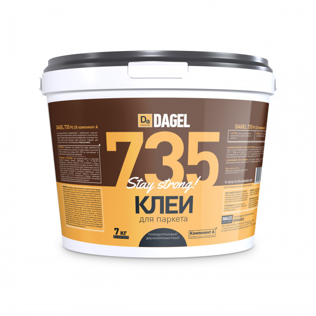 Клей для всех видов паркета DAGEL 735 PU 2K Клей для всех видов паркета DAGEL 735 PU 2K