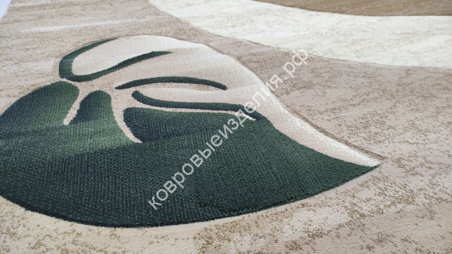 Ковер "Imperial Carving" (962_CREAM / D.GREEN) Прямой 2,0х3,0
